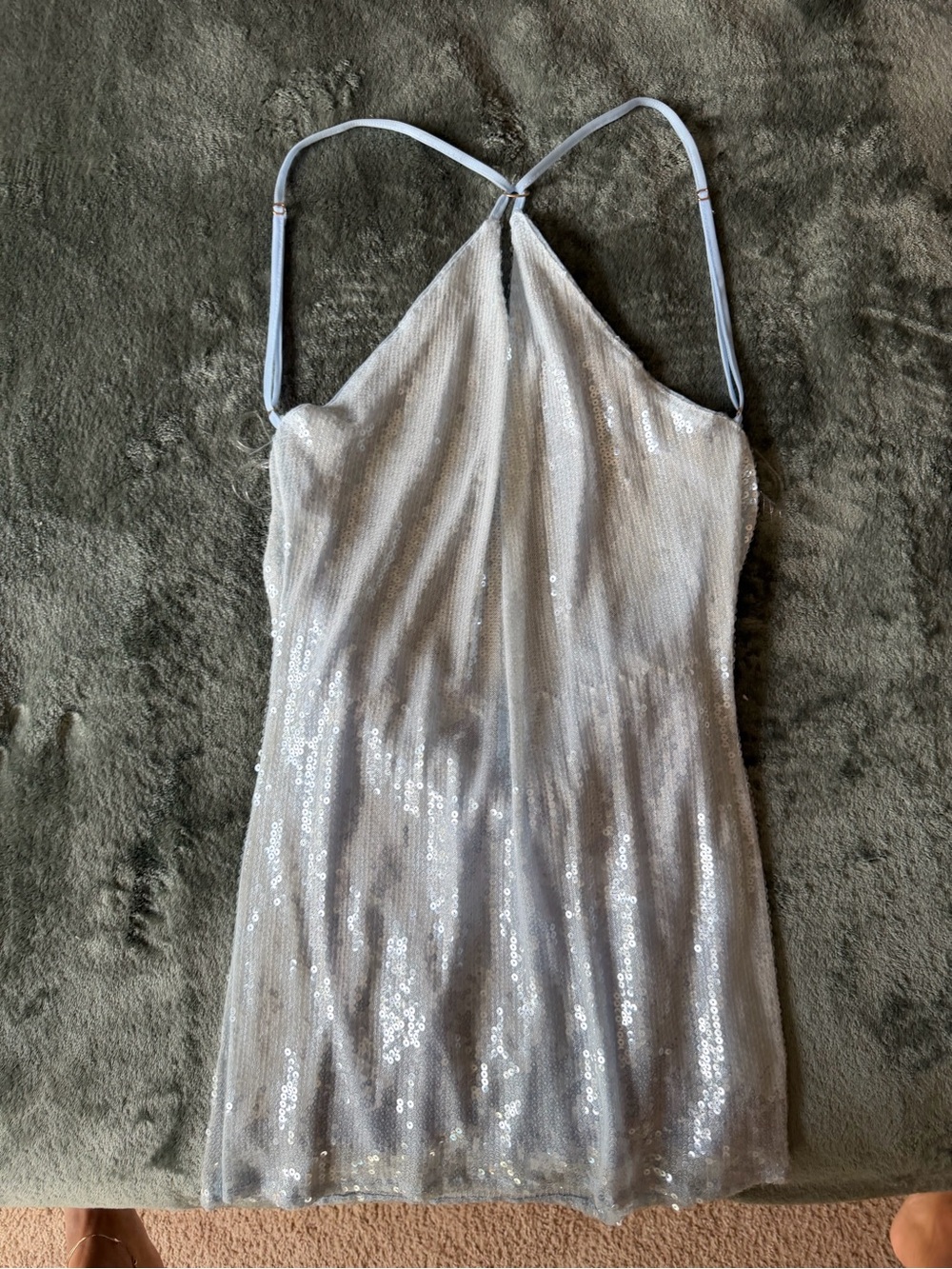 Peppermayo Silver Sequin Mini Dress - Picture 4 of 5